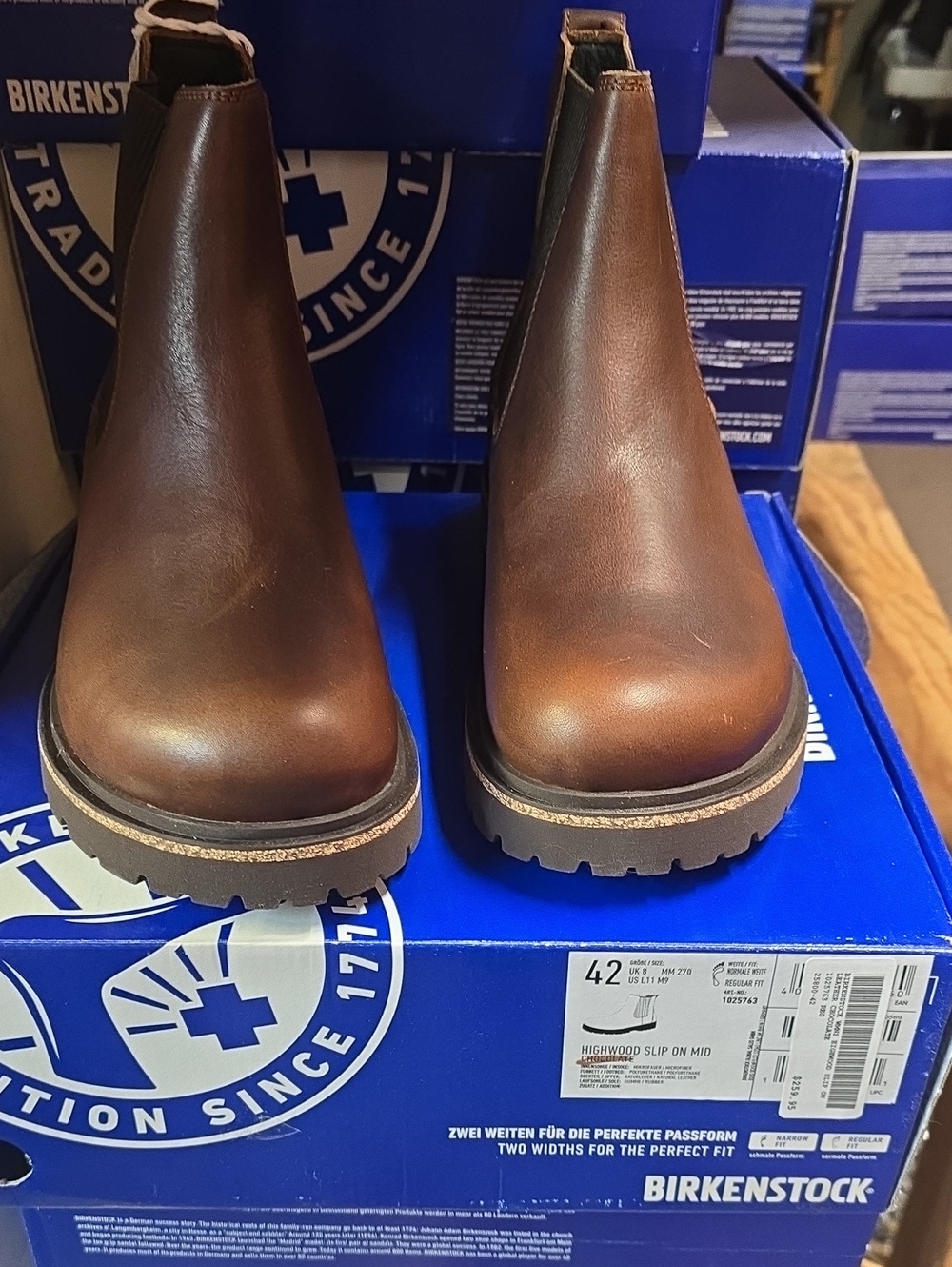 Birkenstock Men’s Highwood Brown Slip-On Chukka Boots